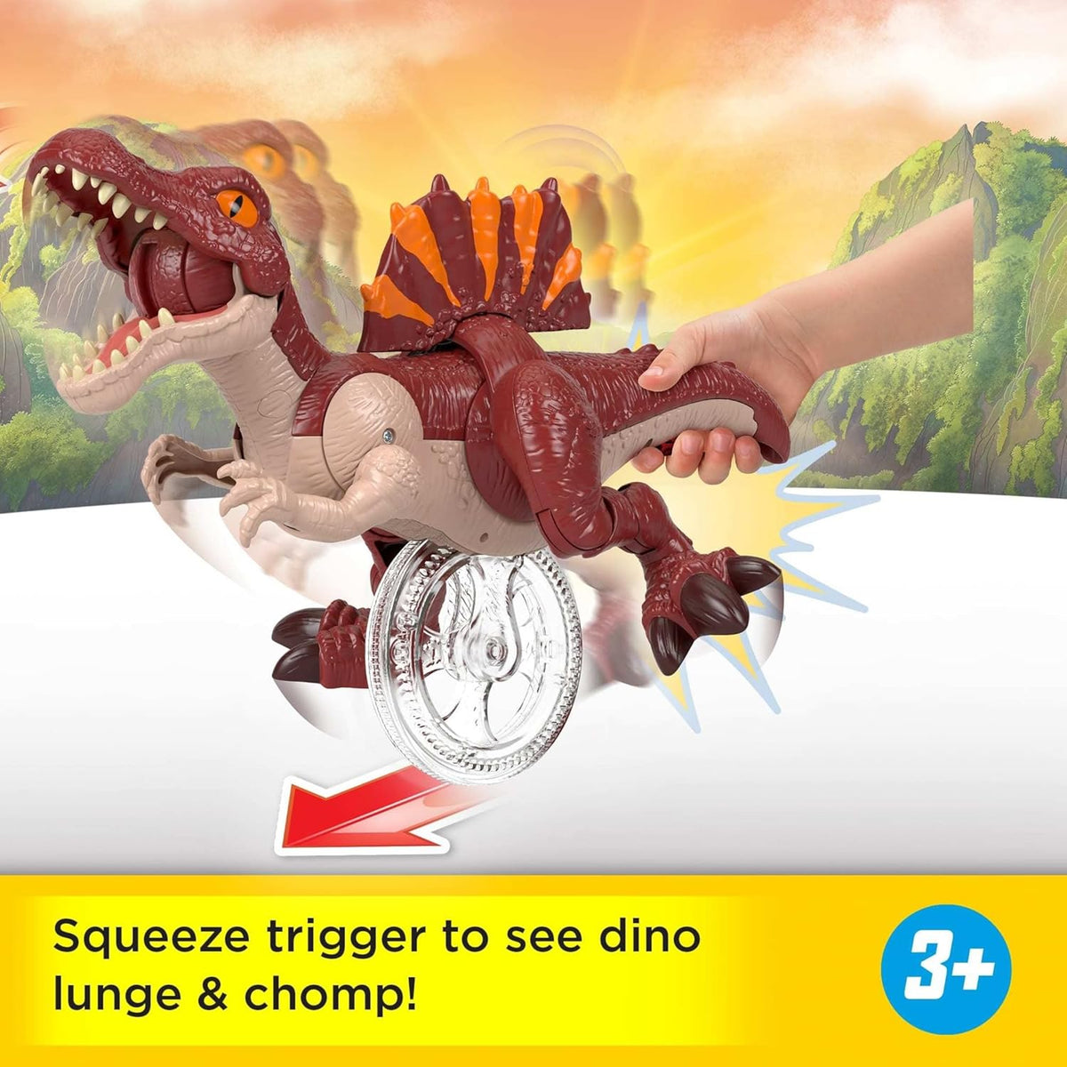 Imaginext Monde Jurassique Renaissance Spinosaure en course