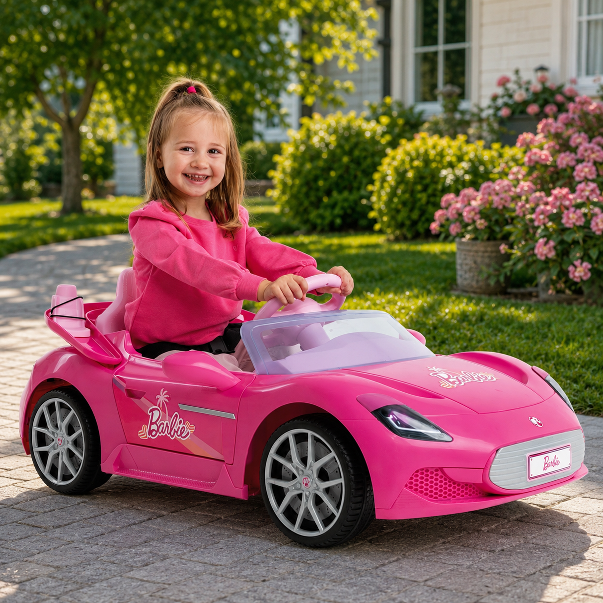 Peg Perego Barbie 12V Ride-On Car - BATTERY OPERATED RIDE ONS - Beattys of Loughrea