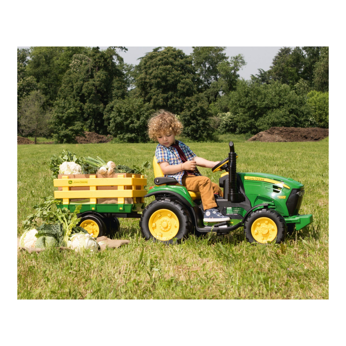 Peg Perego John Deere Ground Force 12V Ride-On Tractor - BATTERY OPERATED RIDE ONS - Beattys of Loughrea