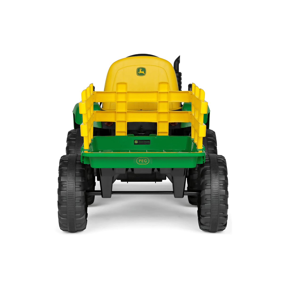 Peg Perego John Deere Farm Power 12V Electric Tractor With Trailer - BATTERY OPERATED RIDE ONS - Beattys of Loughrea