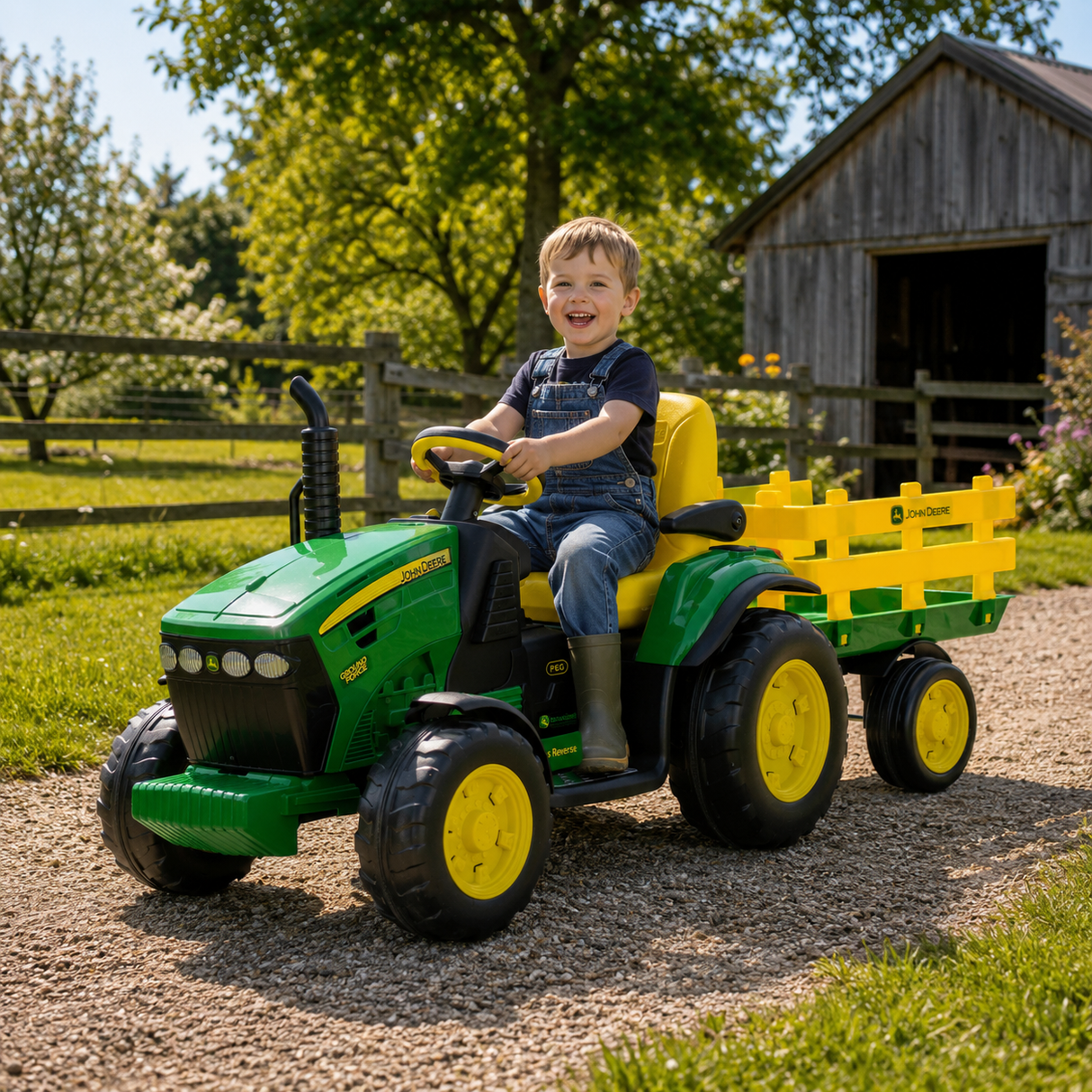 Peg Perego John Deere Ground Force 12V Ride-On Tractor