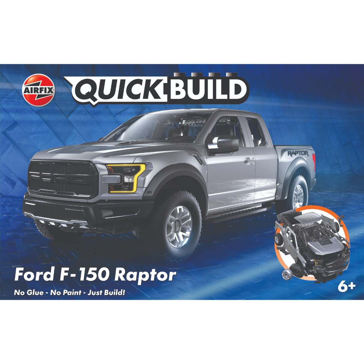 Airfix QUICKBUILD Ford F-150 Raptor Grey J6053