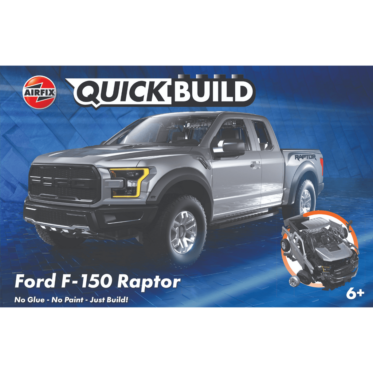 Airfix QUICKBUILD Ford F-150 Raptor Grey J6053 - ART & CRAFT/MAGIC/AIRFIX - Beattys of Loughrea