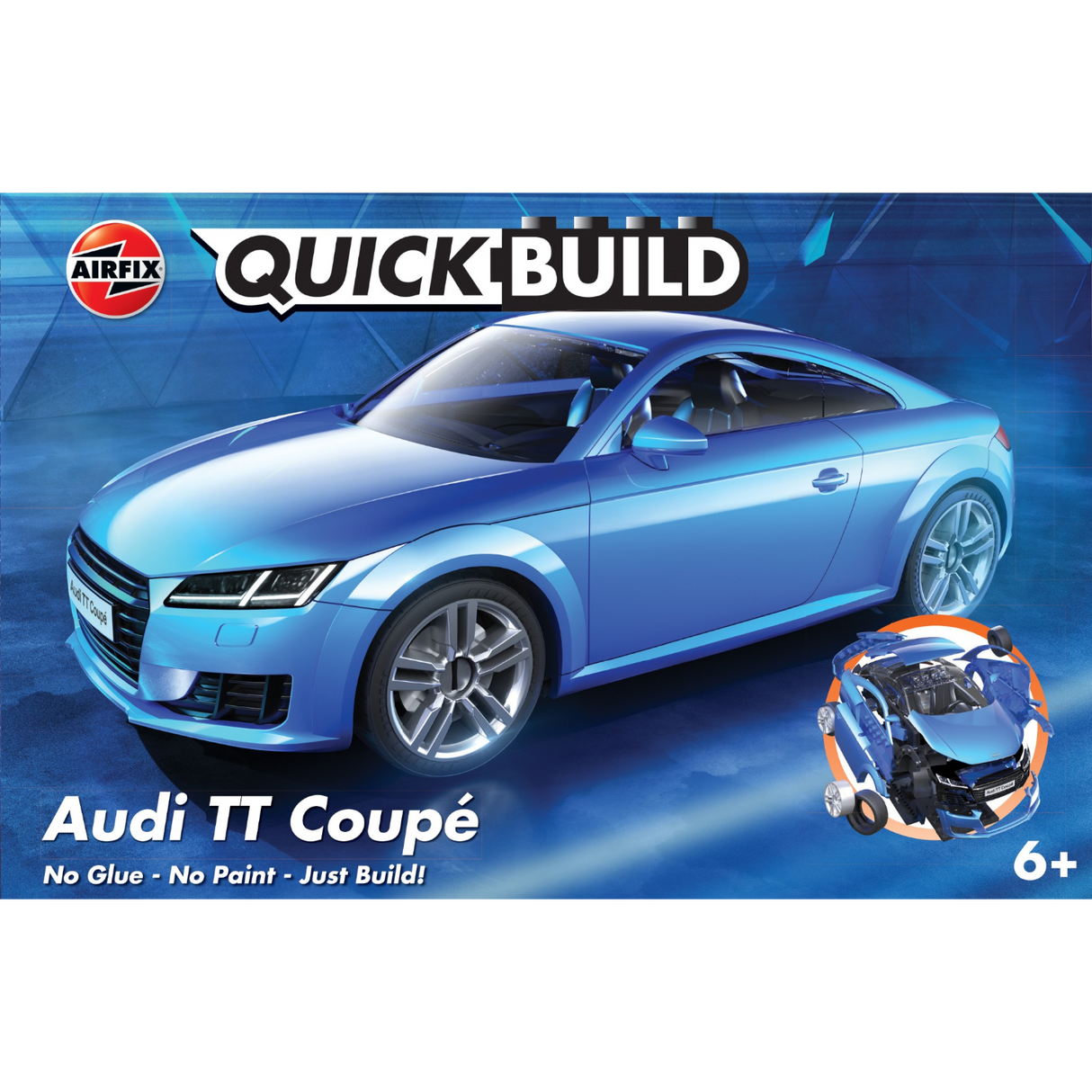 Airfix QUICKBUILD Audi TT Coupe Blue J6054