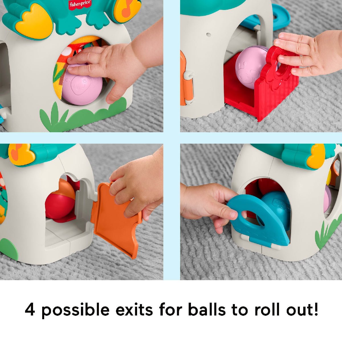 Fisher-Price Light-Up & Roll Frog - BABY TOYS - Beattys of Loughrea