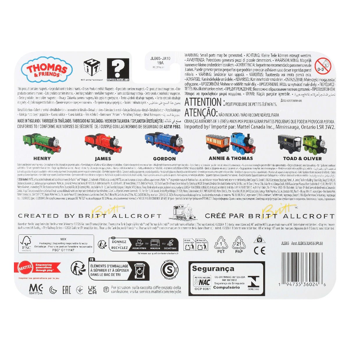 Thomas & Friends Deluxe Metal Engine: James - CARS/GARAGE/TRAINS - Beattys of Loughrea