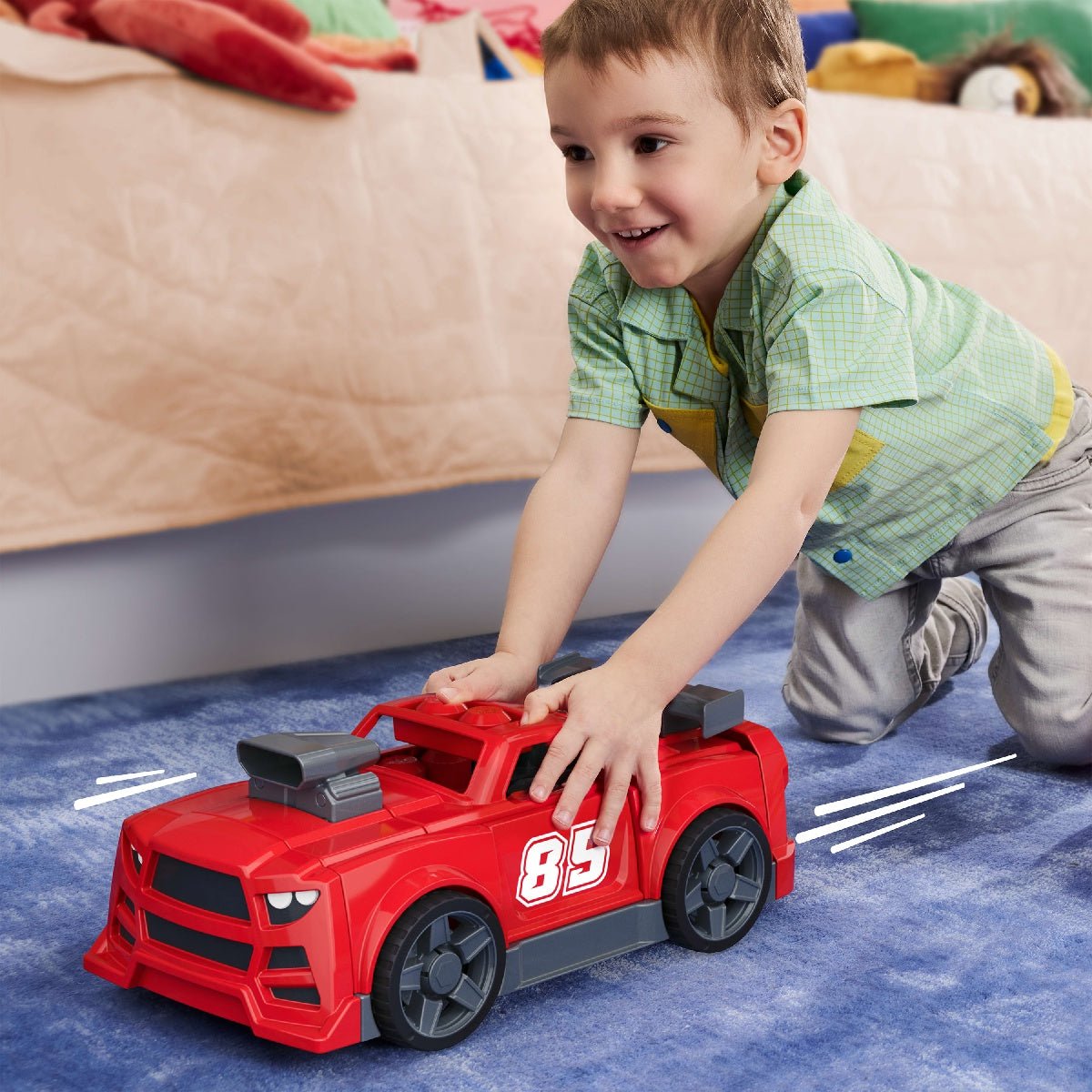 MEGA BLOKS Build & Go Race Car (26 Pieces) - CONSTRUCTION - LEGO/KNEX ETC - Beattys of Loughrea