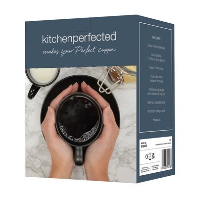 Kitchen Perfected 1.7L Kettle - Grey - KETTLES - Beattys of Loughrea