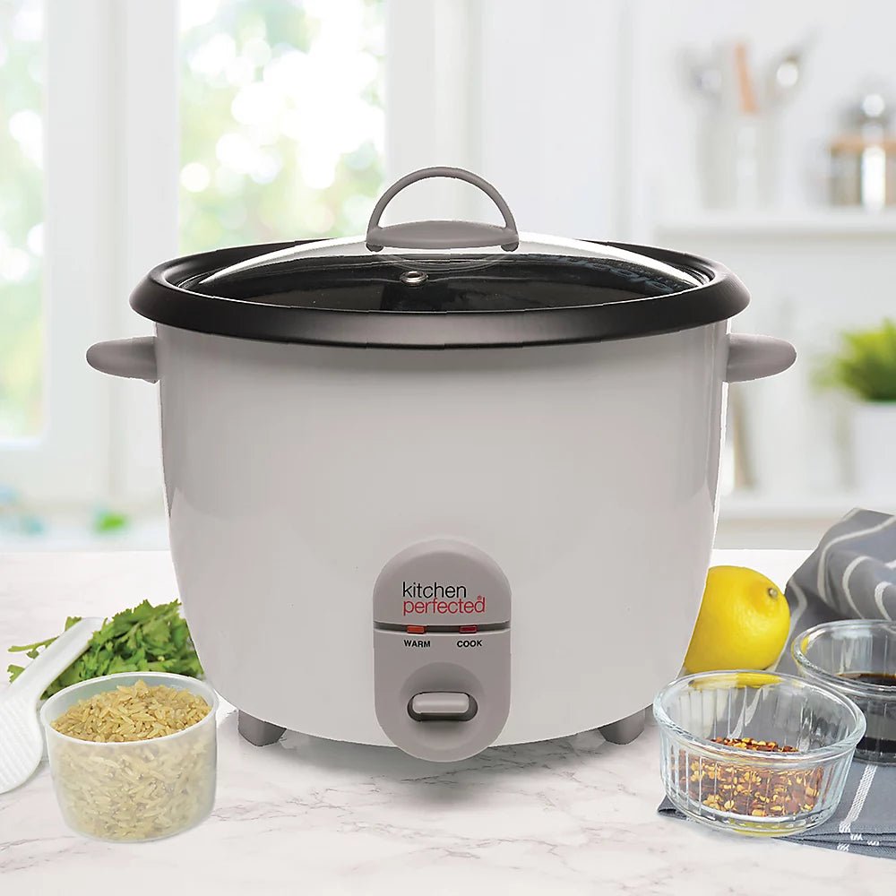 Kitchen Perfected 1000W 2.8L Automatic Rice Cooker, White - FOOD STEAMER RICE COOKER SLOW COOKER - Beattys of Loughrea