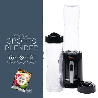 Kitchen Perfected 300W Personal Sports Blender - Black - LIQUIDISERS - Beattys of Loughrea