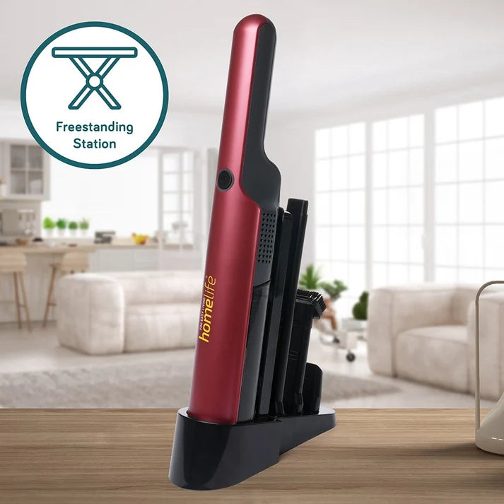 L03 HOMELIFE CORDLESS HAND HELD 11.1V <30MIN 4HR 80W 600G 250ML VACUUM RED E8015RD