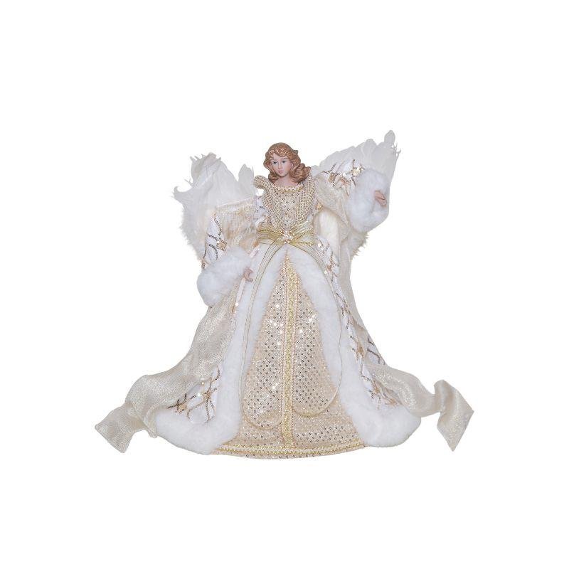 Luxury Champagne Angel Tree Topper 40cm - XMAS DECORATIONS - Beattys of Loughrea