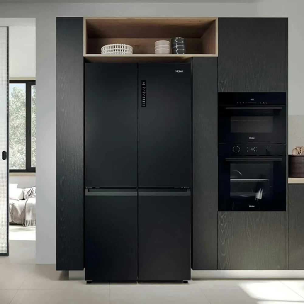 Haier Cube 90 Series 3 Multi Door Fridge Freezer | Slate Black