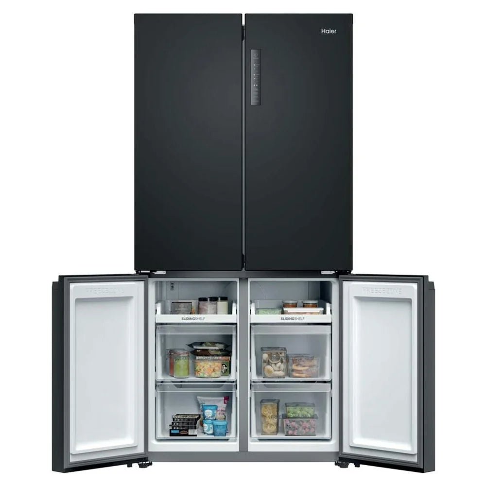 Haier Cube 90 Series 3 Multi Door Fridge Freezer | Slate Black - FRIDGE OR FR/FREEZER LGE 300L+, USA - Beattys of Loughrea