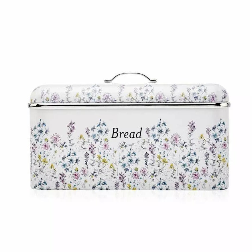 Laura Ashley Wild Meadow Floral Design Bread Bin - WOODEN KITCHENWARE /ACCESSORIES - Beattys of Loughrea