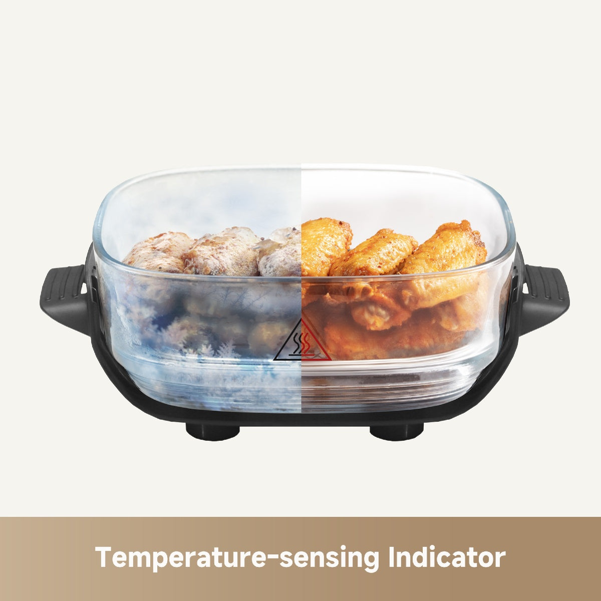 Dreame Tasti PT60 5-in-1 Portable Glass Air Fryer - Grey