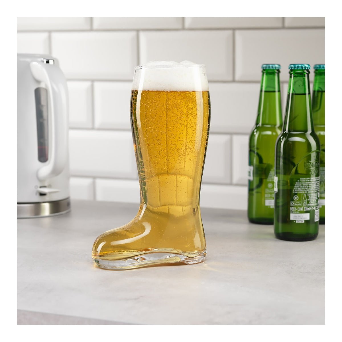 Beer Drinker’s Beer Boot Glass - DRINKING GLASSES - Beattys of Loughrea