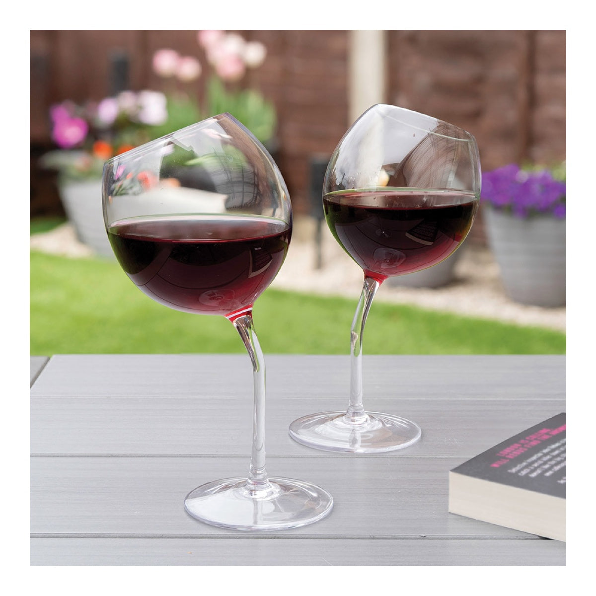 Winning Tipsy Wine Glasses Set Of 2