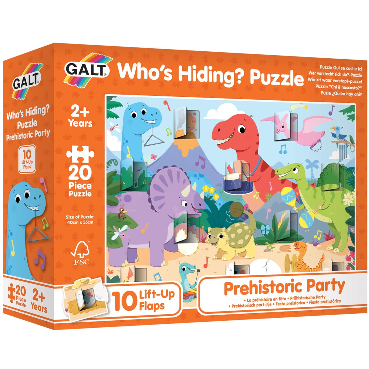 Galt Who's Hiding Puzzles: Prehistoric Party - JIGSAWS - Beattys of Loughrea