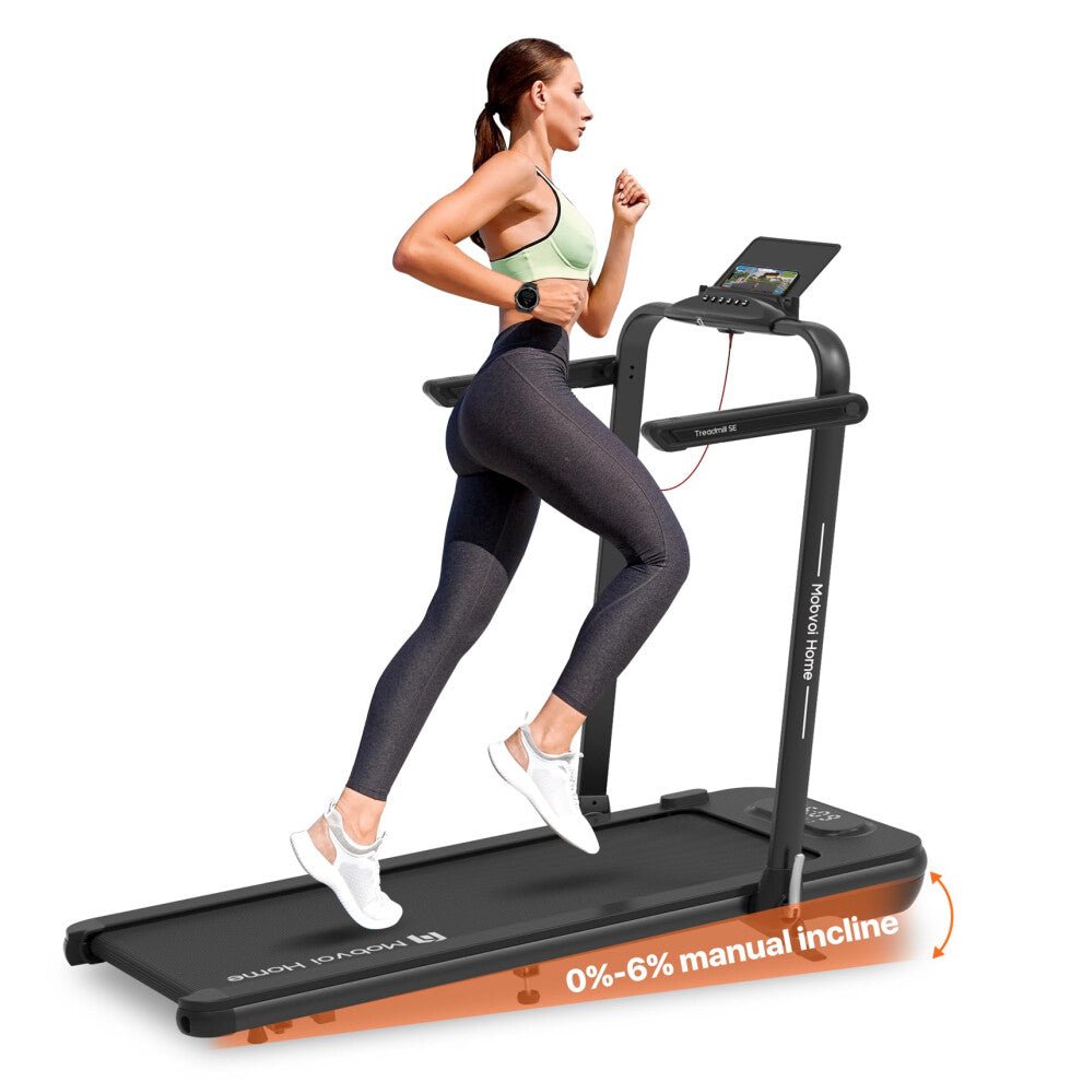 MOBVOI Home Treadmill SE Incline Folding Walking Pad Treadmill – Black - EXERCISE BIKE, TREADMILL, FITNESS - Beattys of Loughrea