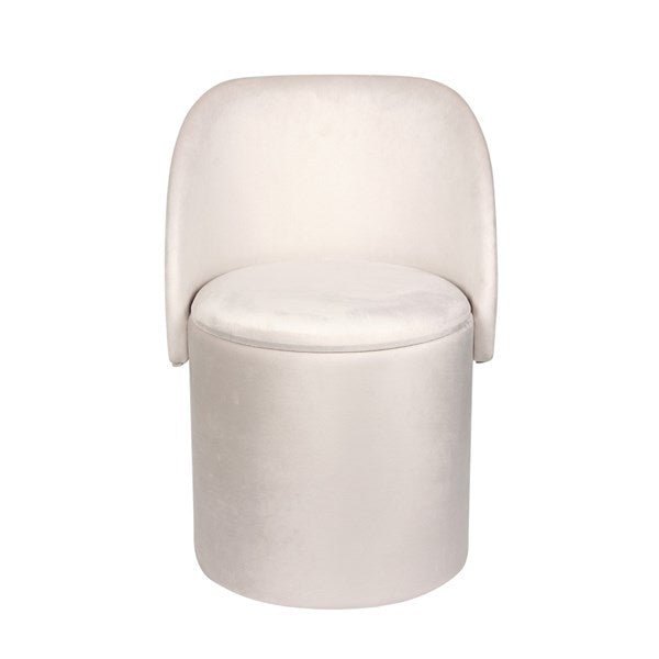 Chair Storage Ottoman Ivory 50x46x71cm - OCCASIONAL FURNITURE - Beattys of Loughrea