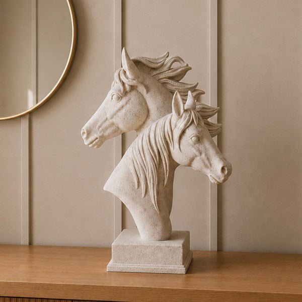 Horse Decor Resin Sculpture 20x28cm - ORNAMENTS - Beattys of Loughrea
