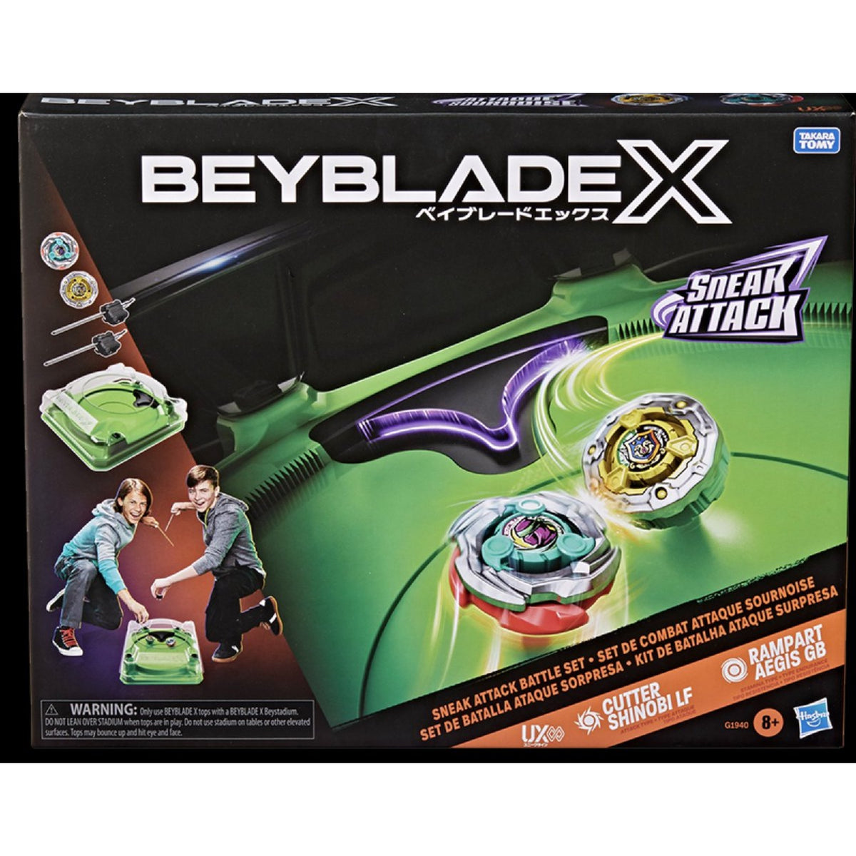 Beyblade X Sneak Attack Battle Set with Beystadium