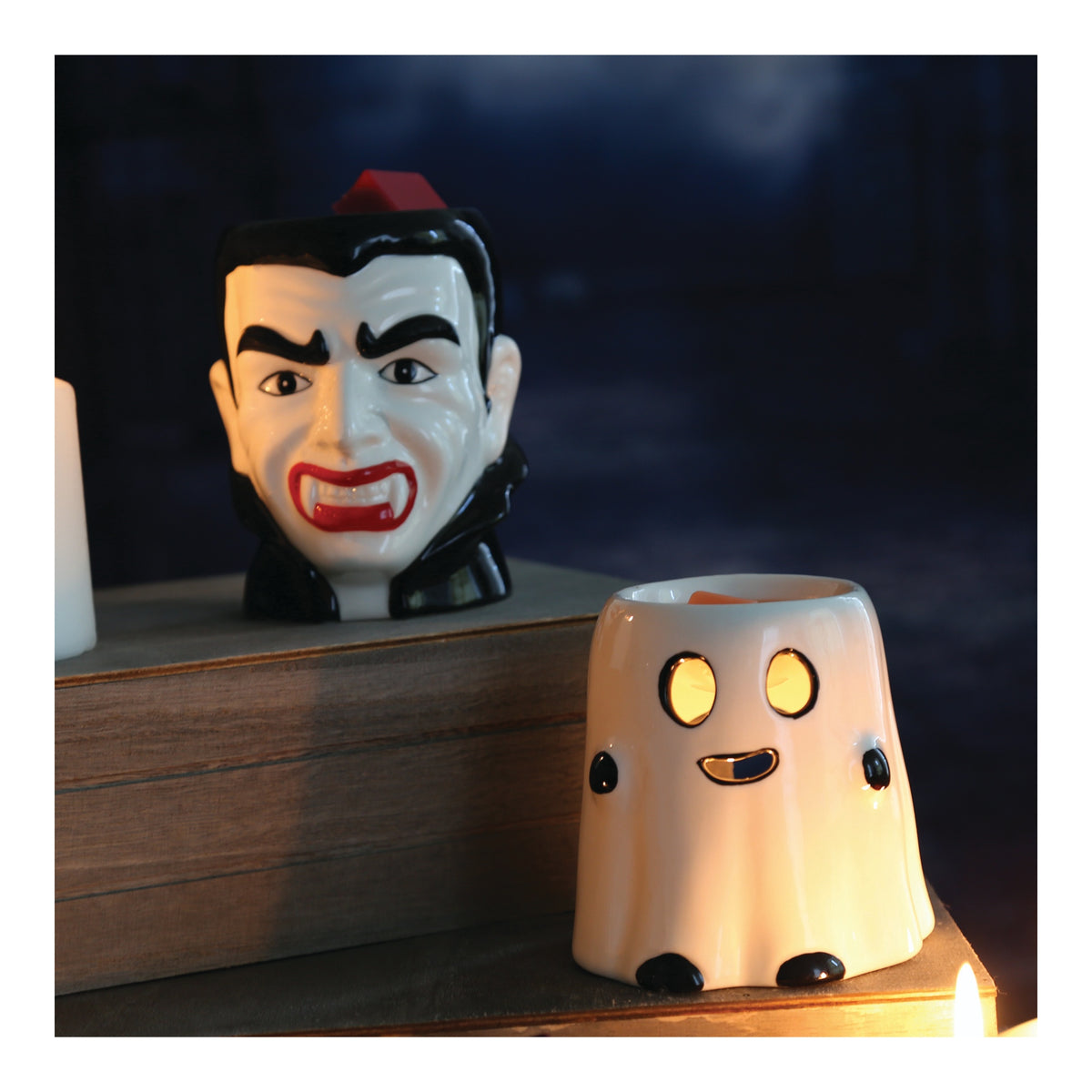 White Ghost Wax Melt Burner 9cm