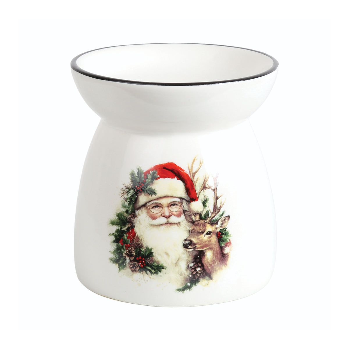 Santa Wax Melt Burner 11cm - POT POURRI/AROMATHERAPY/OILS/DIFFUSER - Beattys of Loughrea
