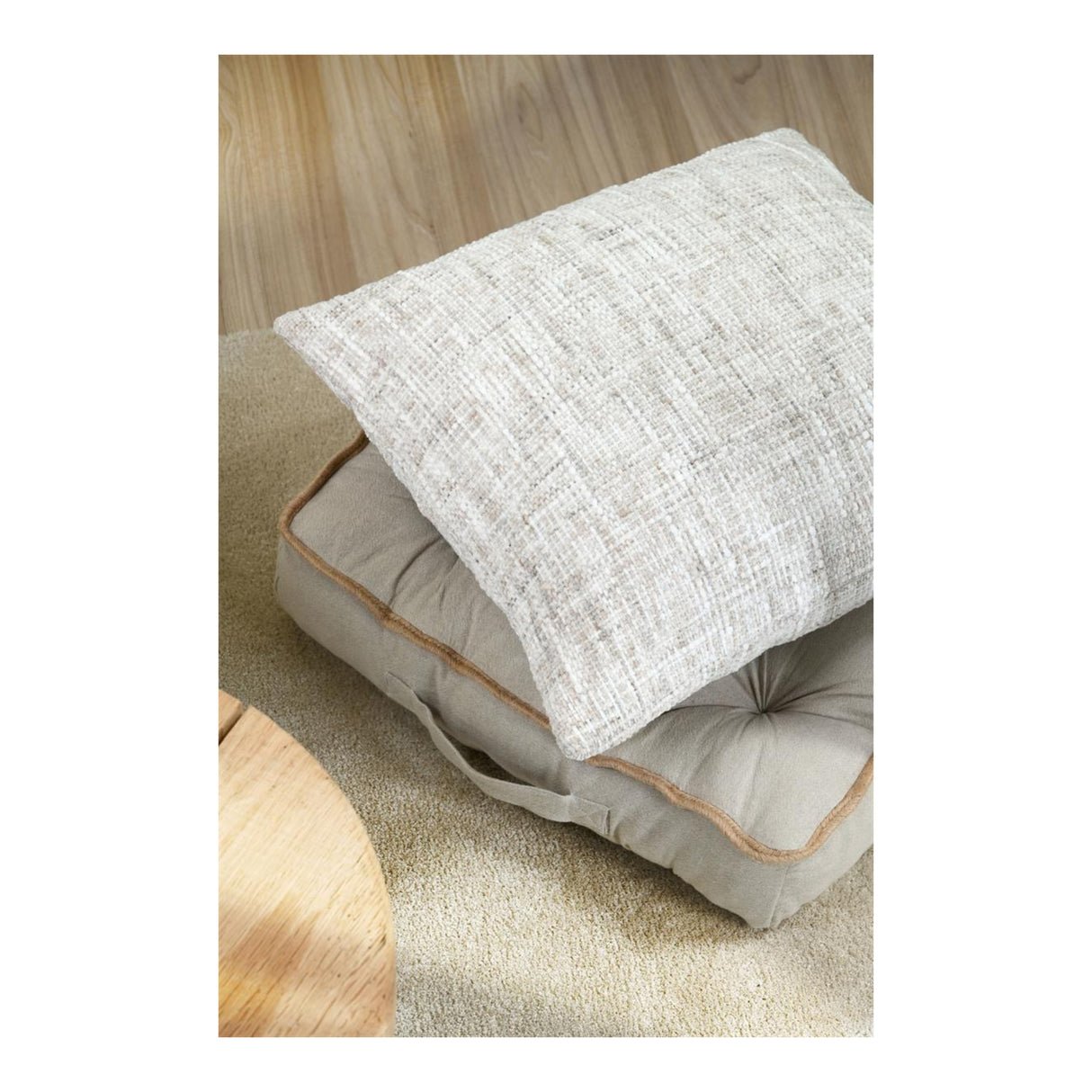 STOF Mariette Cushion, Beige, 45x45cm - CUSHIONS/COVERS - Beattys of Loughrea