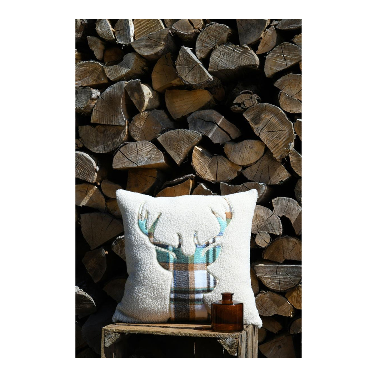 STOF Wildforest Cushion, Green, 45x45cm - CUSHIONS/COVERS - Beattys of Loughrea