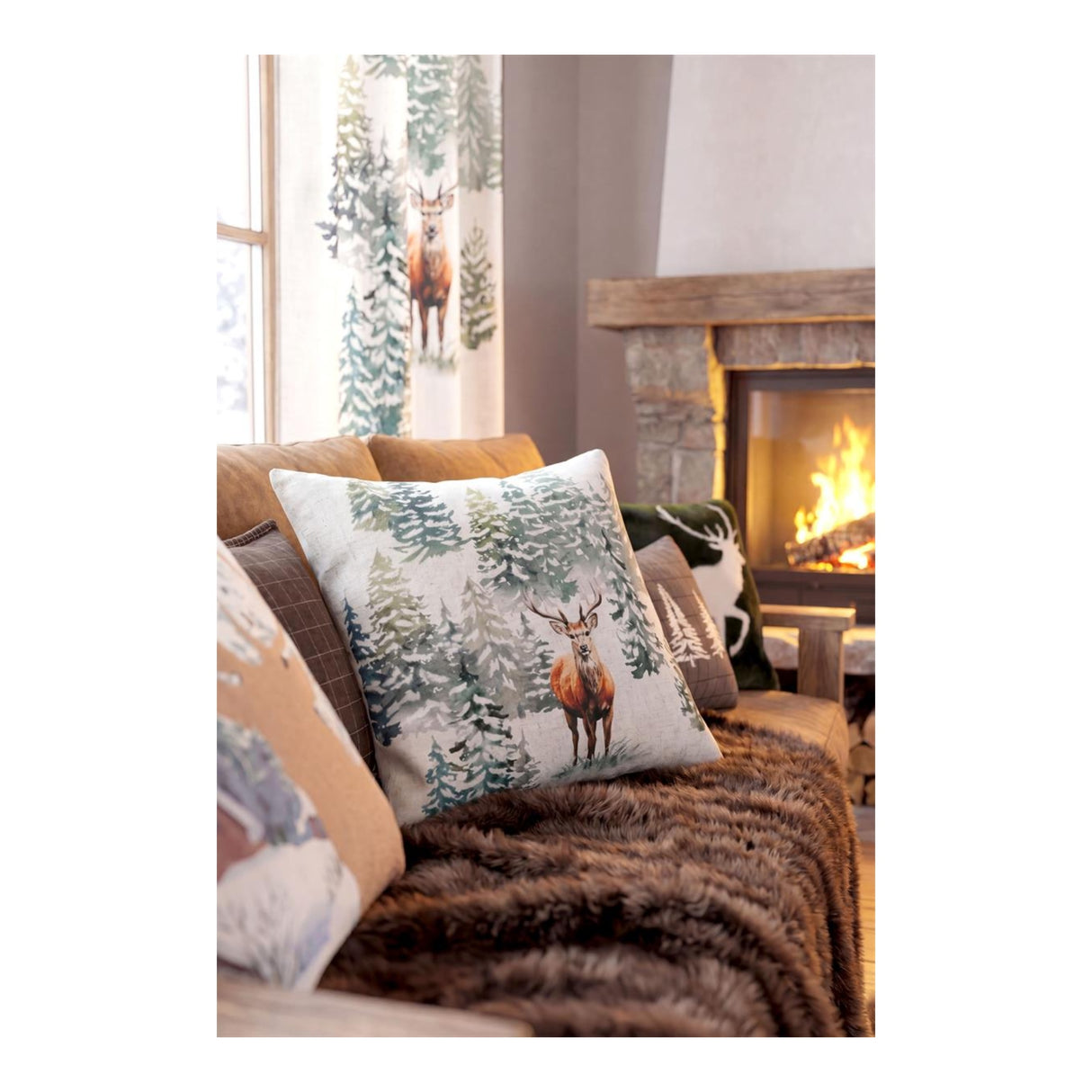 STOF Brame Cushion, Natural, 45x45cm - CUSHIONS/COVERS - Beattys of Loughrea