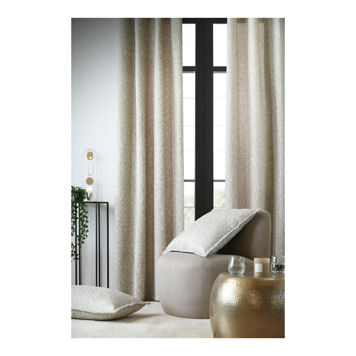 STOF Dublin Chenille Jacquard Cushion, Natural, 45x70cm - CUSHIONS/COVERS - Beattys of Loughrea