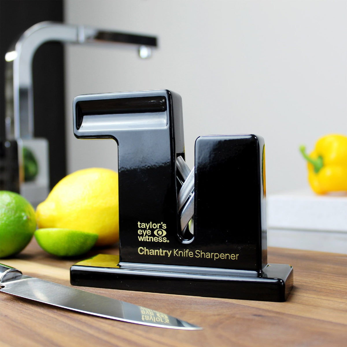 Taylor's Eye Witness Chantry Classic Knife Sharpener, Black