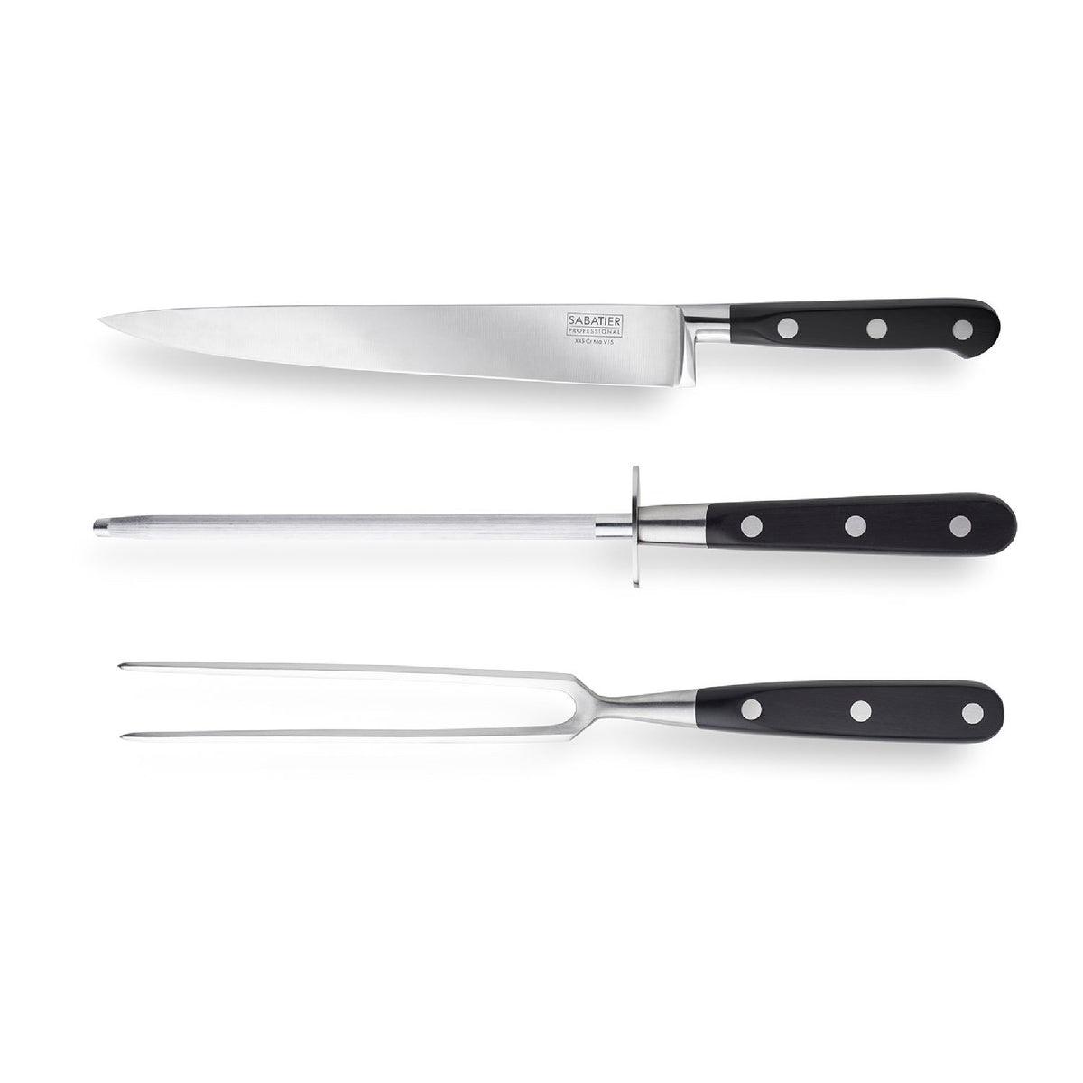 Sabatier Professional 3-Piece Riveted Carving Set