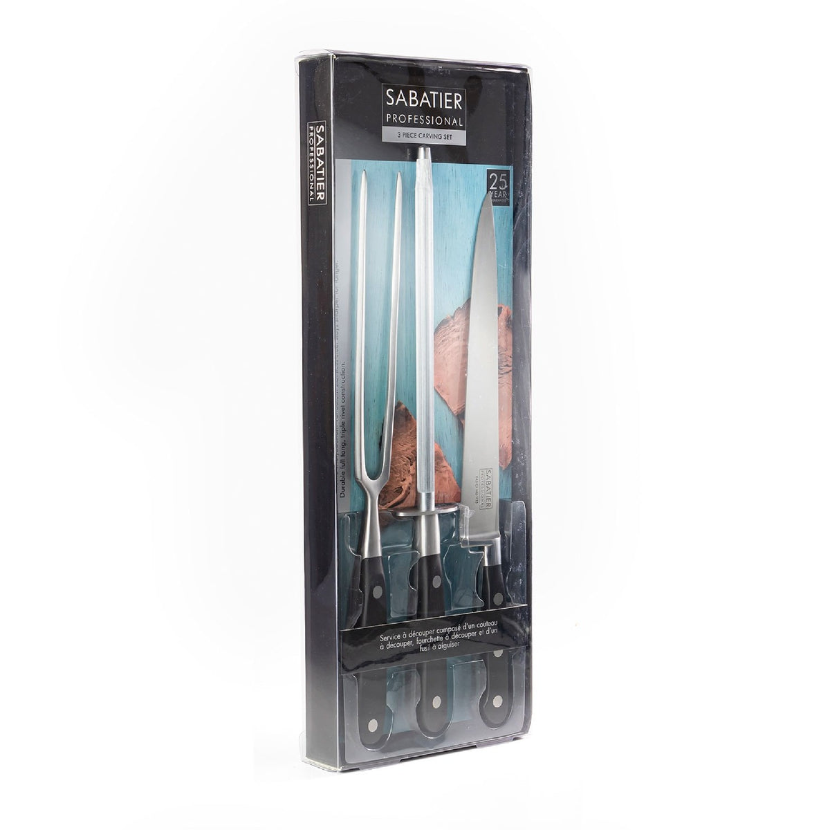 Sabatier Professional 3-Piece Riveted Carving Set