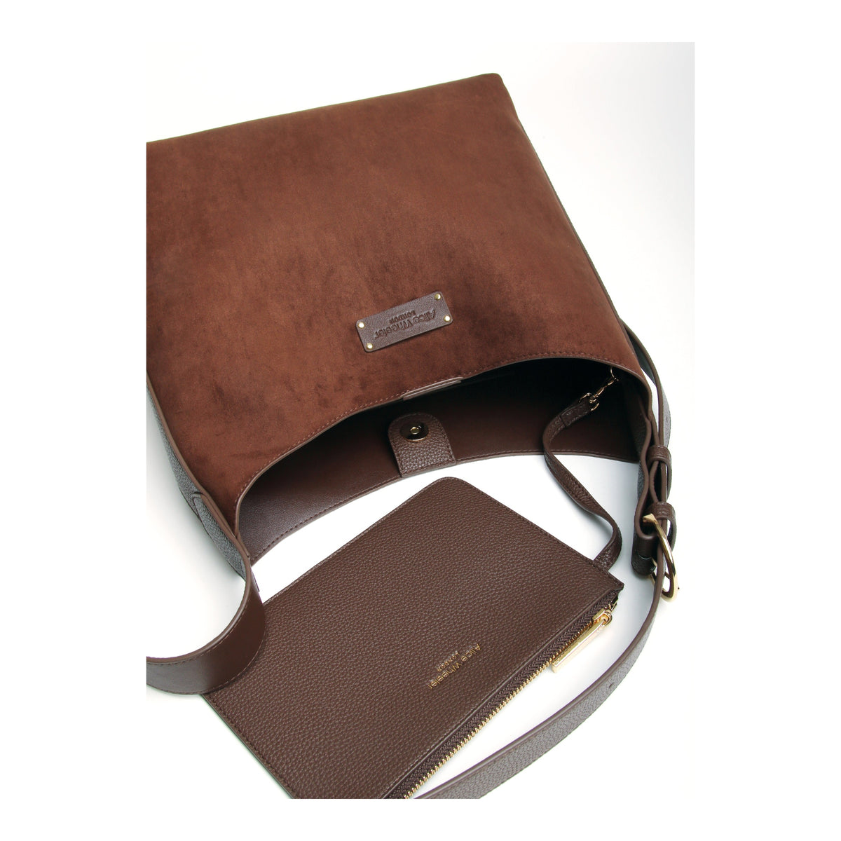 Alice Wheeler Chocolate - Kensington Hobo - HANDBAGS, MANBAGS, SHOPPING BAGS - Beattys of Loughrea