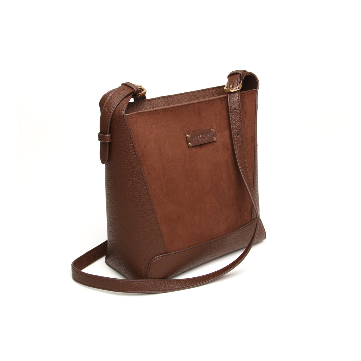 Alice Wheeler Chocolate Suede - Kensington Cross Body Bag