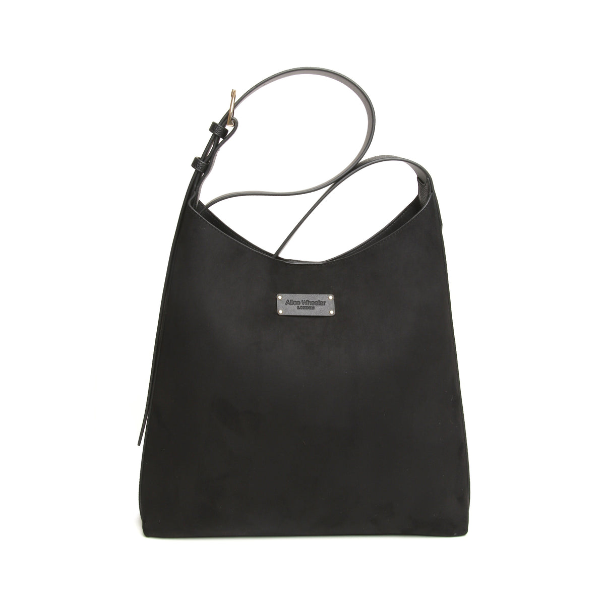 Alice Wheeler Black Suede - Kensington Hobo