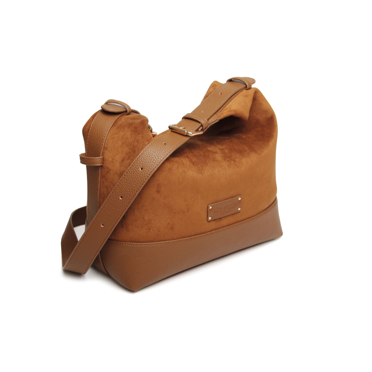 Alice Wheeler Fudge Suede - Kensington Large Cross Body Bag