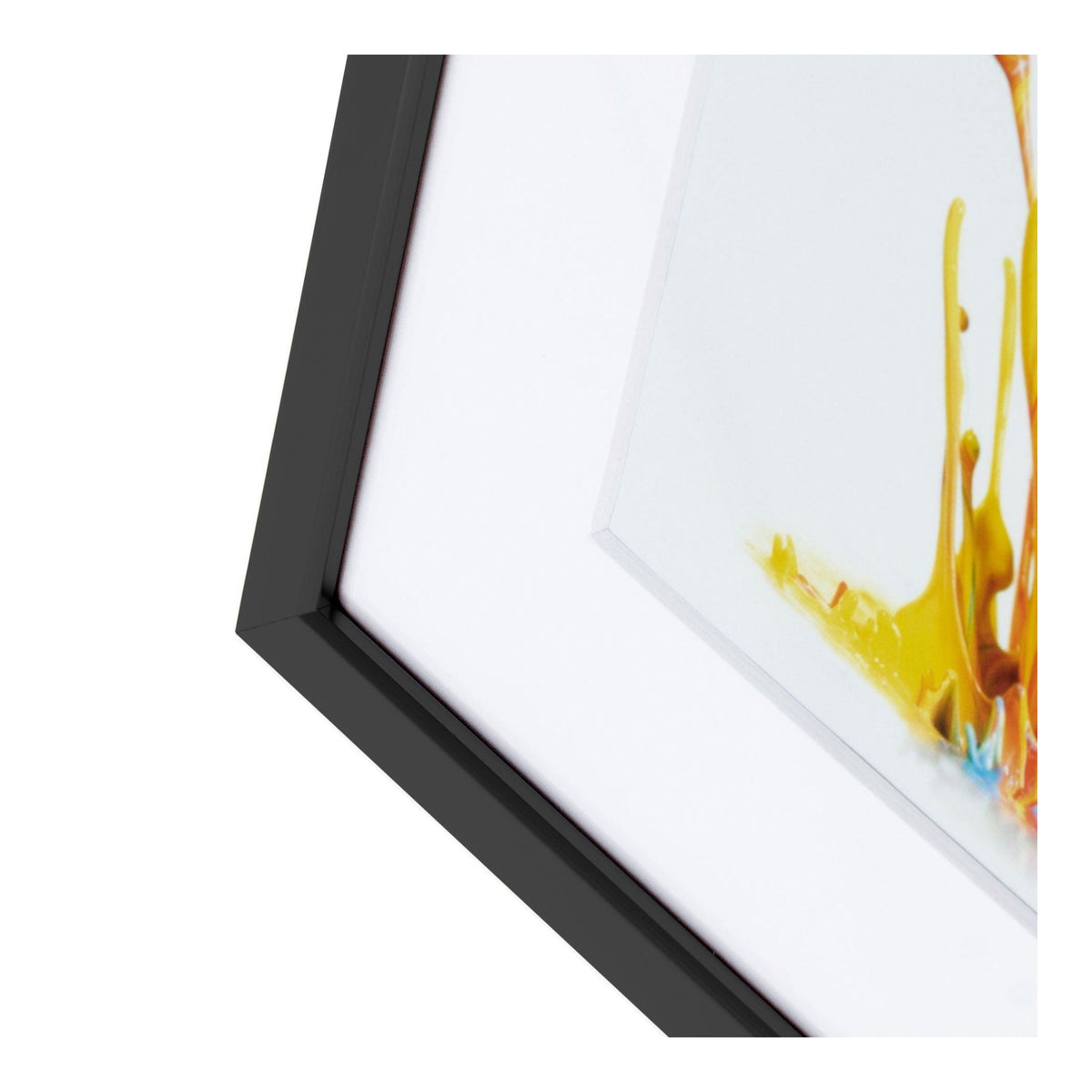 Kenro Fusion Classic 8x6in Photo Frame with 6x4in Mat, Black