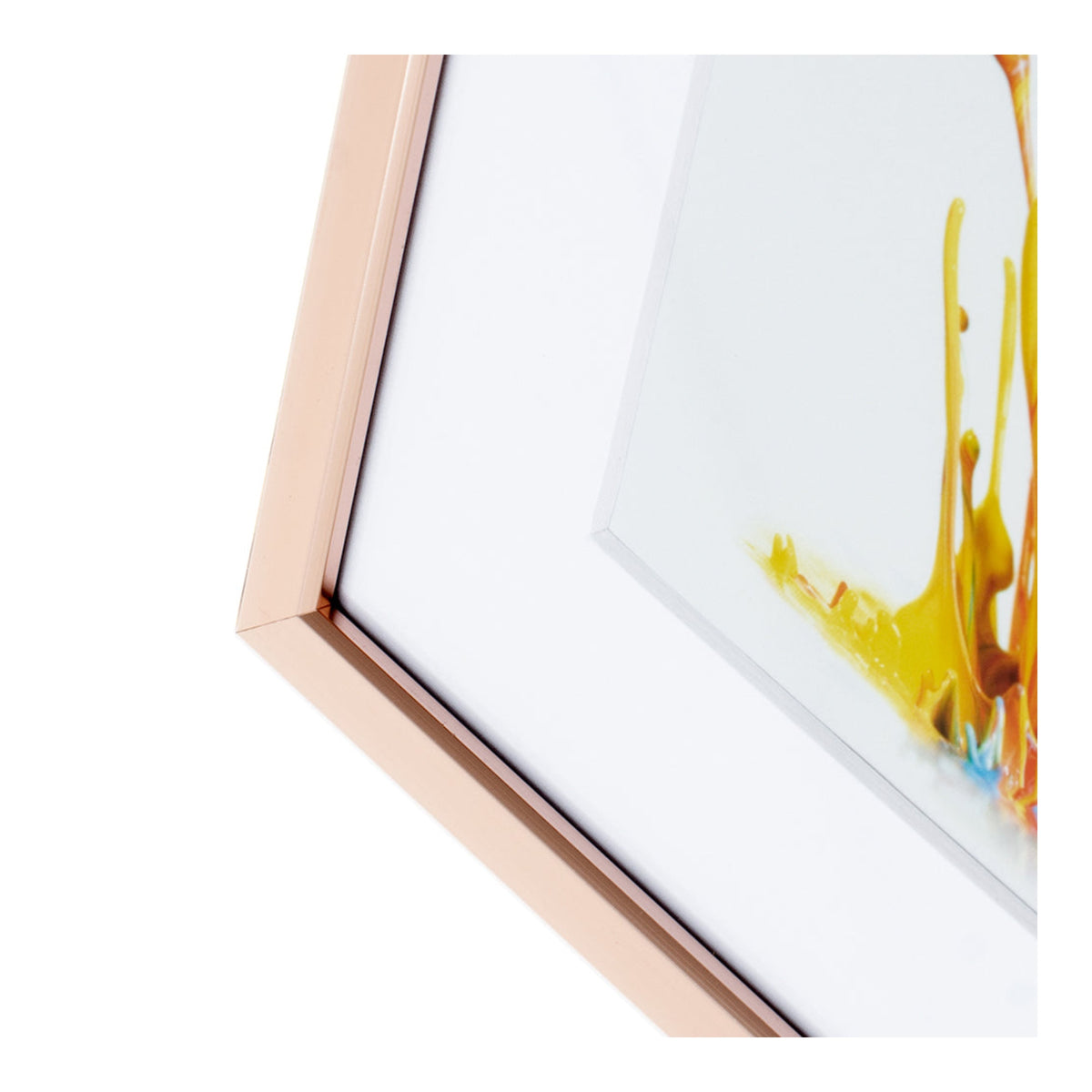 Kenro Fusion Classic 9x7in Photo Frame with 7x5in Mat, Rose Gold