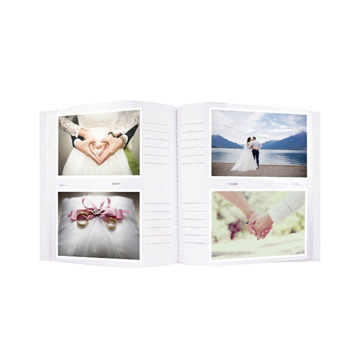 Kenro Pearl Wedding Rings Memo Album, 200 6x4in Photos