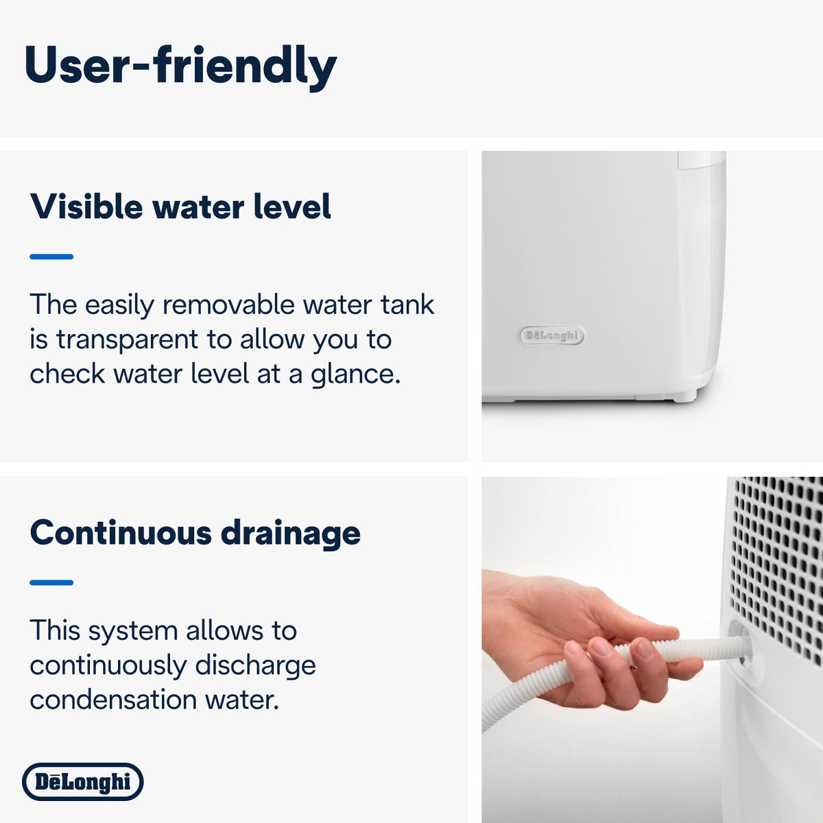 DeLonghi Tasciugo AriaDry Multi 16L Dehumidifier with Laundry Drying Function, DEXD216RF