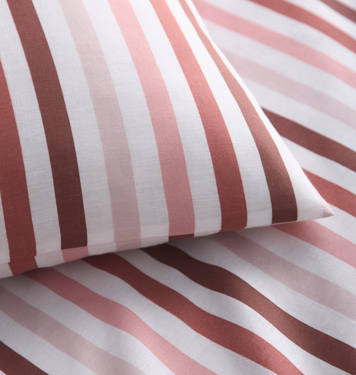 OMBRE PENCIL STRIPE DUVET SET PINK STRIPE KING POMBD3A