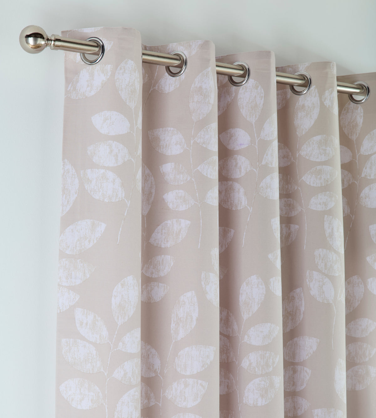 BOSTON EYELET CURTAINS NATURAL 90" X 90" (229X229CMS) CBOS6B