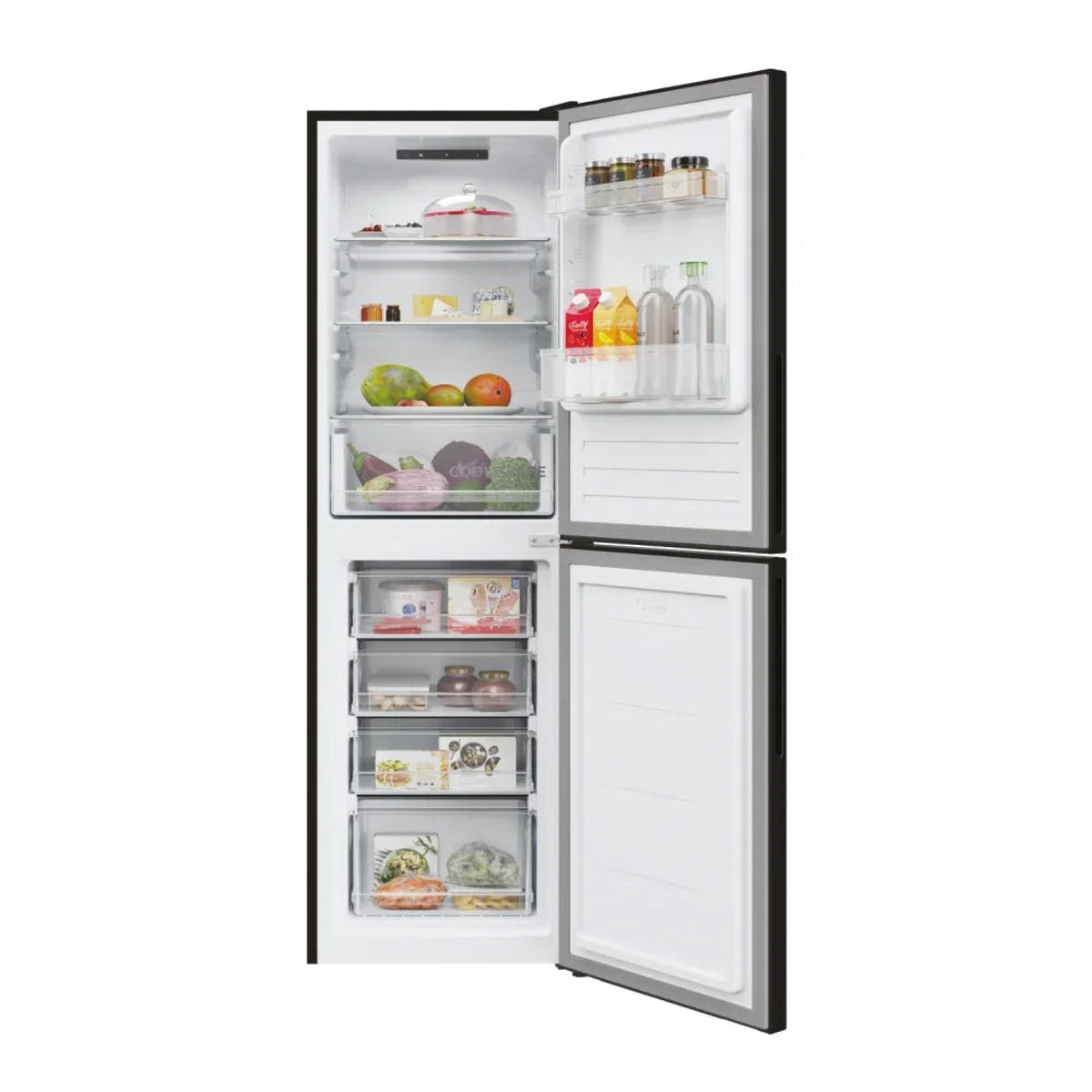 Hoover H-Fridge 300 HVT3CLECKIHB-1 176cm Low Frost Fridge Freezer - Black