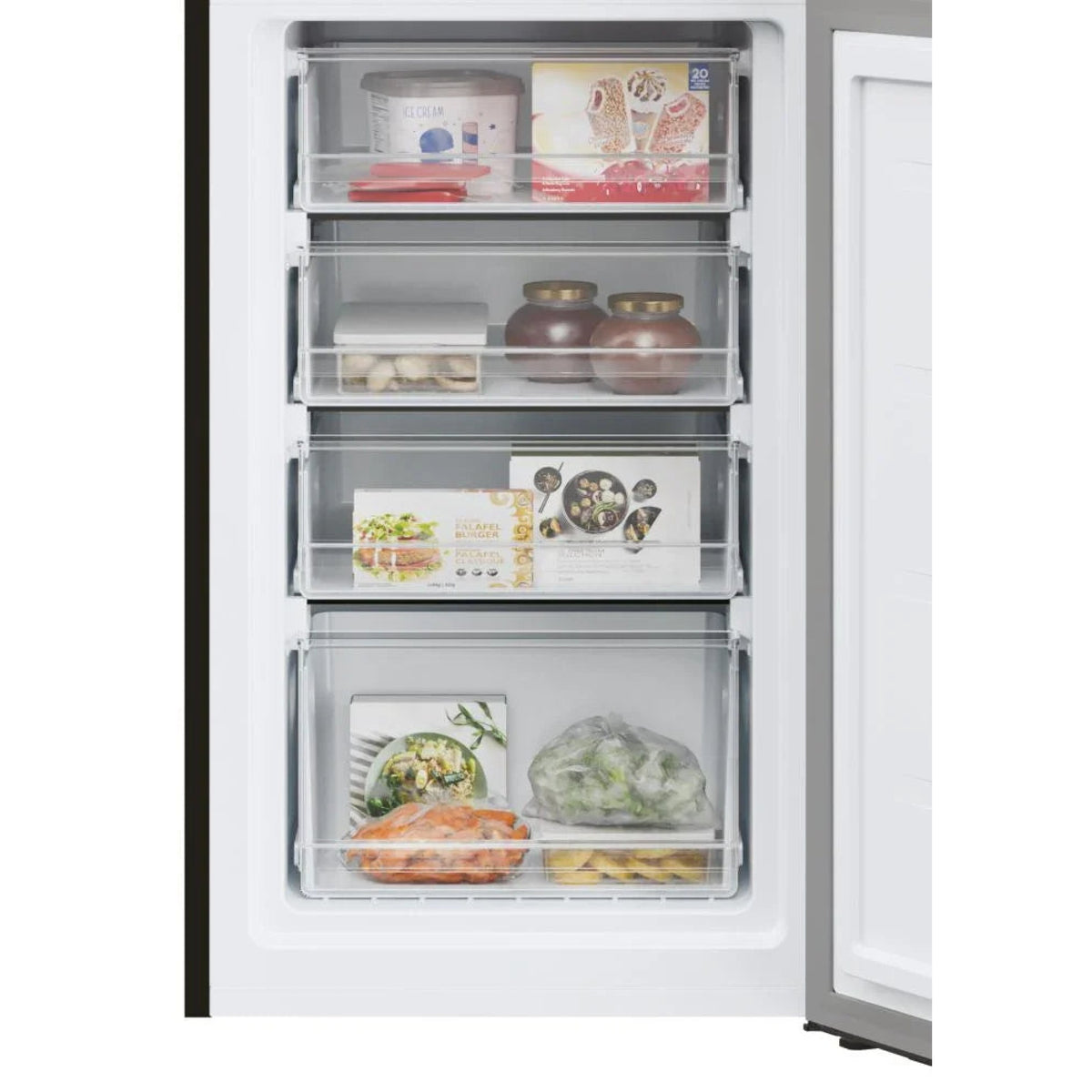 Hoover H-Fridge 300 HVT3CLECKIHB-1 176cm Low Frost Fridge Freezer - Black