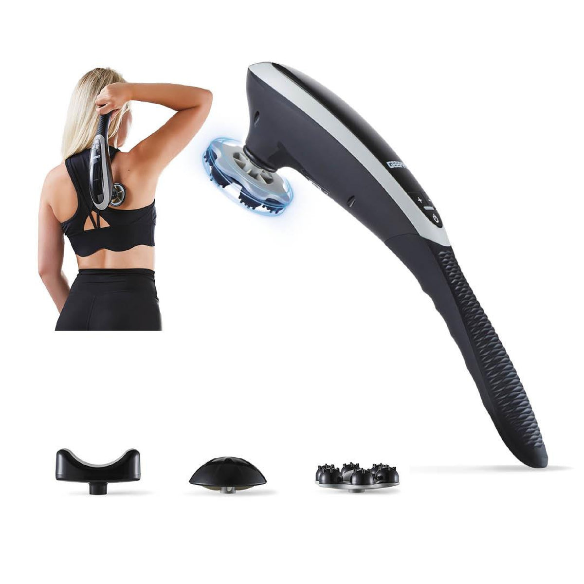 Geepas Cordless Handheld Massager, 3 Modes - HEAT MASSAGERS - Beattys of Loughrea