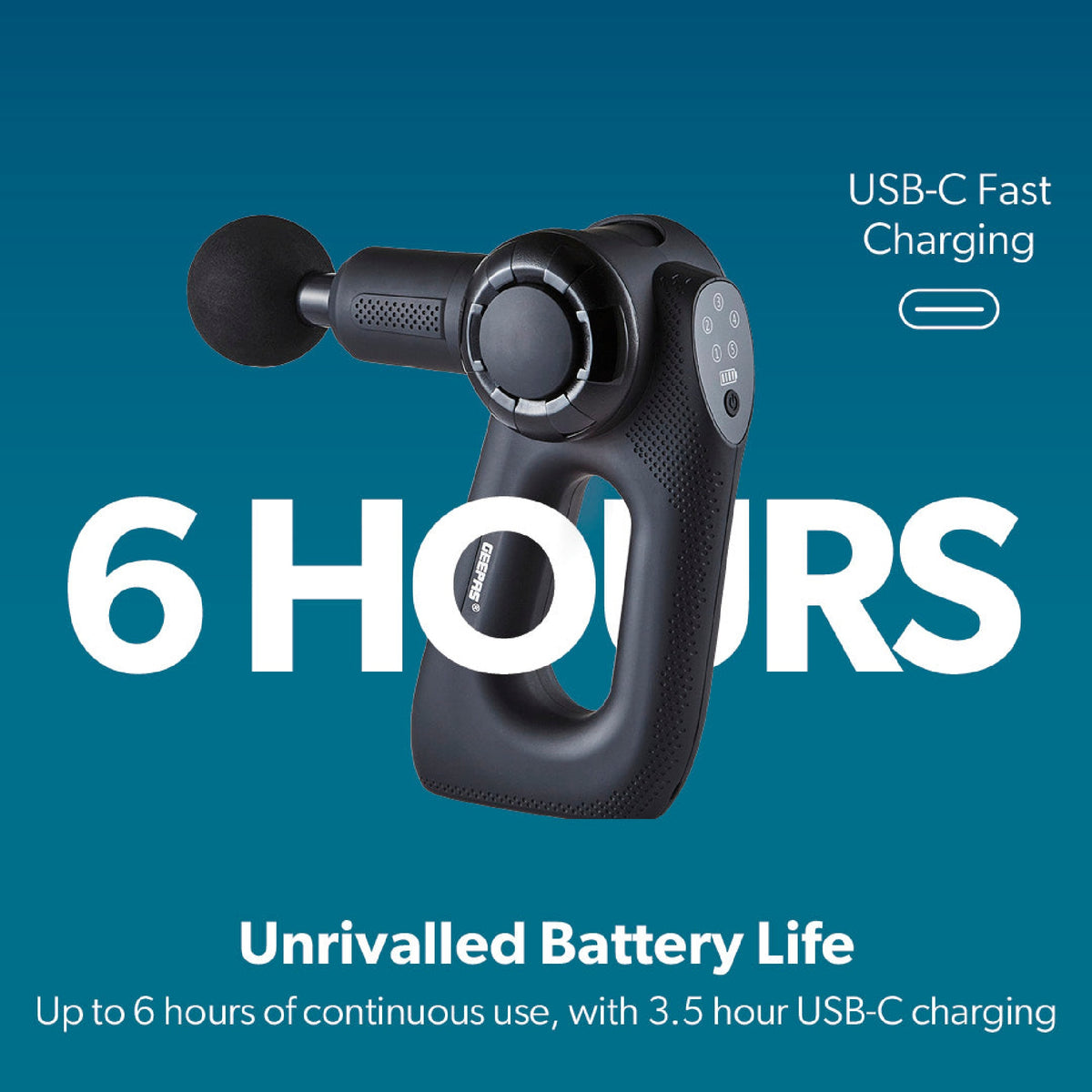 POWERFUL MASSAGE GUN 5 SPEED WI